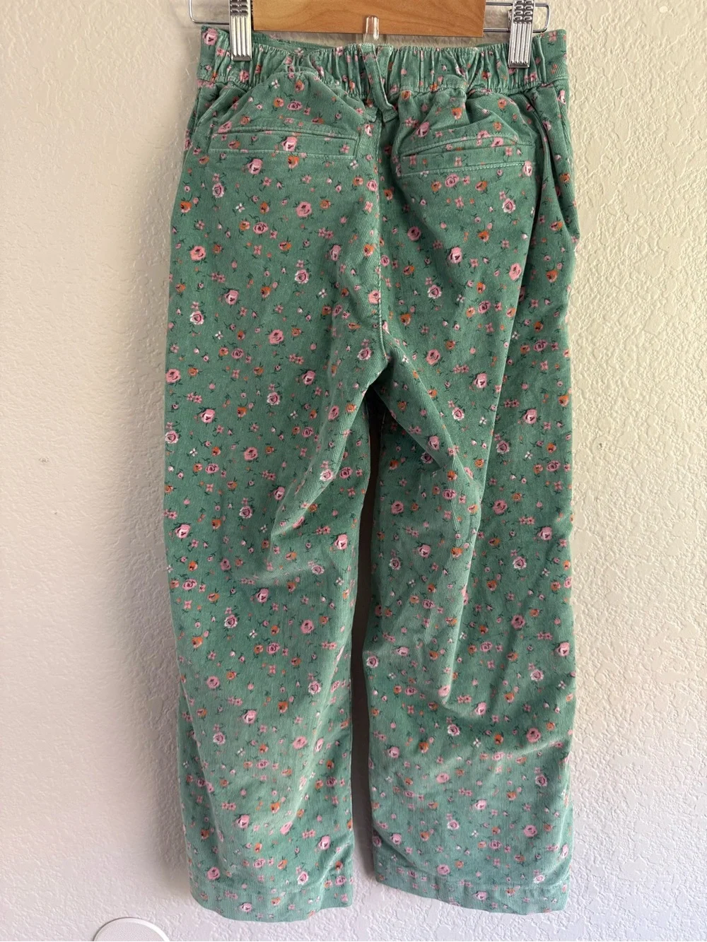 Vineyard Vines Green Floral Corduroy Girls' Pants